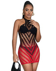 SUBBLIME - 952242 VESTITO ELASTICO A RETE DEGRADATA ROSSO E NERO TAGLIA UNICA - SUBBLIME DRESSES - Intimo per le occasioni speciali | The Game Lingerie
