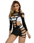SUBBLIME - 952266 VESTITO ELASTICO A RETE MANICA LUNGA NERO TAGLIA UNICA - SUBBLIME DRESSES - Intimo per le occasioni speciali | The Game Lingerie