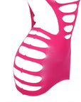 SUBBLIME - 952273 VESTITO ELASTICO A RETE MANICA LUNGA ROSA TAGLIA UNICA - SUBBLIME DRESSES - Intimo per le occasioni speciali | The Game Lingerie
