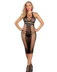 SUBBLIME - 952310 VESTITO LUNGO A RETE NERO TAGLIA UNICA - SUBBLIME DRESSES - Intimo per le occasioni speciali | The Game Lingerie
