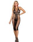 SUBBLIME - 952310 VESTITO LUNGO A RETE NERO TAGLIA UNICA - SUBBLIME DRESSES - Intimo per le occasioni speciali | The Game Lingerie