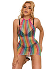 SUBBLIME - 952341 VESTITO A RETE ARCOBALENO TAGLIA UNICA - SUBBLIME DRESSES - Intimo per le occasioni speciali | The Game Lingerie
