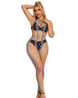 SUBBLIME - 952358 VESTITO A RETE CON COLLO ALTO ARCOBALENO TAGLIA UNICA - SUBBLIME DRESSES - Intimo per le occasioni speciali | The Game Lingerie