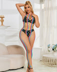 SUBBLIME - 952358 VESTITO A RETE CON COLLO ALTO ARCOBALENO TAGLIA UNICA - SUBBLIME DRESSES - Intimo per le occasioni speciali | The Game Lingerie