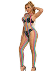 SUBBLIME - 952358 VESTITO A RETE CON COLLO ALTO ARCOBALENO TAGLIA UNICA - SUBBLIME DRESSES - Intimo per le occasioni speciali | The Game Lingerie