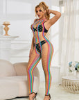 SUBBLIME - 952358 VESTITO A RETE CON COLLO ALTO ARCOBALENO TAGLIA UNICA - SUBBLIME DRESSES - Intimo per le occasioni speciali | The Game Lingerie