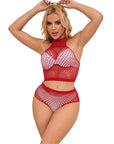 SUBBLIME - 952402 SET RETE CON DIAMANTI ROSA TAGLIA UNICA - SUBBLIME SETS - Intimo per le occasioni speciali | The Game Lingerie