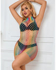 SUBBLIME - 952433 VESTITO A RETE SENZA MANICHE COLLO ALTO ARCOBALENO TAGLIA UNICA - SUBBLIME DRESSES - Intimo per le occasioni speciali | The Game Lingerie