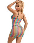 SUBBLIME - 952457 VESTITO A RETE SENZA MANICHE CON SPALLE SCOPERTE ARCOBALENO TAGLIA UNICA - SUBBLIME DRESSES - Intimo per le occasioni speciali | The Game Lingerie