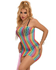 SUBBLIME - 952457 VESTITO A RETE SENZA MANICHE CON SPALLE SCOPERTE ARCOBALENO TAGLIA UNICA - SUBBLIME DRESSES - Intimo per le occasioni speciali | The Game Lingerie