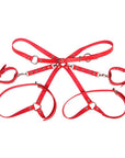 SUBBLIME - 953706 MANETTE CON CINTURA BONDAGE ROSSO TAGLIA UNICA - SUBBLIME FETISH - Intimo per le occasioni speciali | The Game Lingerie