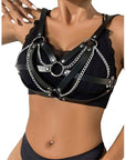 SUBBLIME - 953713 CINTURA PUNK BONDAGE FIBBIA METALLO NERA TAGLIA UNICA - SUBBLIME FETISH - Intimo per le occasioni speciali | The Game Lingerie