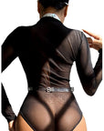 SUBBLIME - 953737 IMBRACATURA PETTORALE CON ANELLI E CATENE ARGENTO TAGLIA UNICA - SUBBLIME FETISH - Intimo per le occasioni speciali | The Game Lingerie