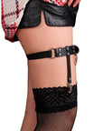 SUBBLIME - 953744 GIARRETRELLA PUNK IN PELLE REGOLABILE NERA TAGLIA UNICA - SUBBLIME FETISH - Intimo per le occasioni speciali | The Game Lingerie