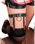 SUBBLIME - 953744 GIARRETRELLA PUNK IN PELLE REGOLABILE NERA TAGLIA UNICA - SUBBLIME FETISH - Intimo per le occasioni speciali | The Game Lingerie