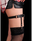 SUBBLIME - 953744 GIARRETRELLA PUNK IN PELLE REGOLABILE NERA TAGLIA UNICA - SUBBLIME FETISH - Intimo per le occasioni speciali | The Game Lingerie