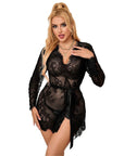SUBBLIME - 953751 CAMICIA DA NOTTE IN PIZZO + PERIZOMA NERO S/M - SUBBLIME SETS - Intimo per le occasioni speciali | The Game Lingerie