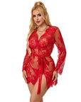 SUBBLIME - 953782 CAMICIA DA NOTTE IN PIZZO + PERIZOMA ROSSO L/XL - SUBBLIME SETS - Intimo per le occasioni speciali | The Game Lingerie