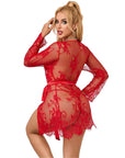 SUBBLIME - 953782 CAMICIA DA NOTTE IN PIZZO + PERIZOMA ROSSO L/XL - SUBBLIME SETS - Intimo per le occasioni speciali | The Game Lingerie