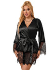 SUBBLIME - 953805 ELEGANTE PIGIAMA IN PIZZO + PERIZOMA NERO L/XL - SUBBLIME SETS - Intimo per le occasioni speciali | The Game Lingerie