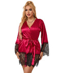 SUBBLIME - 953829 ELEGANTE PIGIAMA IN PIZZO + PERIZOMA ROSSO L/XL - SUBBLIME SETS - Intimo per le occasioni speciali | The Game Lingerie
