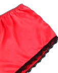 SUBBLIME - 953904 CAMICIA DA NOTTE IN SETA E PIZZO + SLIP ROSSO L/XL - SUBBLIME SETS - Intimo per le occasioni speciali | The Game Lingerie