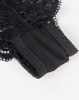 SUBBLIME - 953911 CAMICIA DA NOTTE IN SETA E PIZZO + SLIP NERO S/M - SUBBLIME SETS - Intimo per le occasioni speciali | The Game Lingerie