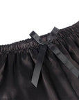 SUBBLIME - 953942 VESTAGLIA DA NOTTE CASUAL IN SETA + PANTALONI IN PIZZO NERO L/XL - SUBBLIME SETS - Intimo per le occasioni speciali | The Game Lingerie