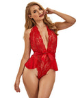 SUBBLIME - 953980 BODY SEXY CON VOLANT + CINTURA ROSSO L/XL - SUBBLIME BODIES - Intimo per le occasioni speciali | The Game Lingerie