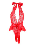 SUBBLIME - 953980 BODY SEXY CON VOLANT + CINTURA ROSSO L/XL - SUBBLIME BODIES - Intimo per le occasioni speciali | The Game Lingerie
