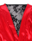 SUBBLIME - 954024 CANOTTIERA CON SCHIENA TRASPARENTE IN PIZZO + PERIZOMA ROSSO/NERO L/XL - SUBBLIME SETS - Intimo per le occasioni speciali | The Game Lingerie