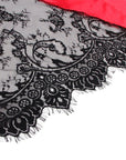 SUBBLIME - 954024 CANOTTIERA CON SCHIENA TRASPARENTE IN PIZZO + PERIZOMA ROSSO/NERO L/XL - SUBBLIME SETS - Intimo per le occasioni speciali | The Game Lingerie
