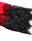 SUBBLIME - 954024 CANOTTIERA CON SCHIENA TRASPARENTE IN PIZZO + PERIZOMA ROSSO/NERO L/XL - SUBBLIME SETS - Intimo per le occasioni speciali | The Game Lingerie