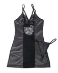 SUBBLIME - 954178 VESTITO + PERIZOMA PELLE NERO L/XL - SUBBLIME DRESSES - Intimo per le occasioni speciali | The Game Lingerie