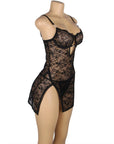 SUBBLIME - 954185 BABYDOLL IN PIZZO CON SPALLINE REGOLABILI NERO S/M - SUBBLIME BABYDOLLS - Intimo per le occasioni speciali | The Game Lingerie