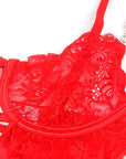 SUBBLIME - 954208 BABYDOLL IN PIZZO CON SPALLINE REGOLABILI ROSSO S/M - SUBBLIME BABYDOLLS - Intimo per le occasioni speciali | The Game Lingerie