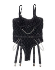 SUBBLIME - 9542277 BODY CON CATENE + CINTURA REGGICALZE NERO L/XL - SUBBLIME BODIES - Intimo per le occasioni speciali | The Game Lingerie