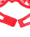 SUBBLIME - 954321 REGGISENO + PERIZOMA + CINTURA CON STAMPA A CUORE ROSSO S/M - SUBBLIME SETS - Intimo per le occasioni speciali | The Game Lingerie