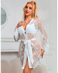 SUBBLIME - 954376 CAMICIA DA NOTTE MANICA LUNGA CON DISEGNO FLOREALE BIANCO L/XL - SUBBLIME BABYDOLLS - Intimo per le occasioni speciali | The Game Lingerie