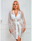 SUBBLIME - 954376 CAMICIA DA NOTTE MANICA LUNGA CON DISEGNO FLOREALE BIANCO L/XL - SUBBLIME BABYDOLLS - Intimo per le occasioni speciali | The Game Lingerie