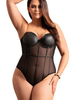 SUBBLIME - BODY CON BRETELLE A CATENA NERA S/M - SUBBLIME BODIES - Intimo per le occasioni speciali | The Game Lingerie