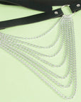 SUBBLIME - CINTURA CON CATENA IN PELLE NERA TAGLIA UNICA - SUBBLIME FETISH - Intimo per le occasioni speciali | The Game Lingerie