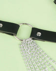 SUBBLIME - CINTURA CON CATENA IN PELLE NERA TAGLIA UNICA - SUBBLIME FETISH - Intimo per le occasioni speciali | The Game Lingerie