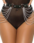 SUBBLIME - CINTURA CON CATENA IN PELLE NERA TAGLIA UNICA - SUBBLIME FETISH - Intimo per le occasioni speciali | The Game Lingerie