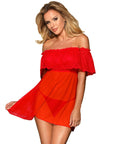 SUBBLIME - DRESSES ABITO CORTO + PERIZOMA ROSSO M / M - SUBBLIME DRESSES - Intimo per le occasioni speciali | The Game Lingerie