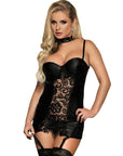 SUBBLIME - FETISH CORSETTO IN PIZZO E PIZZO FLOREALE S / M - SUBBLIME DRESSES - Intimo per le occasioni speciali | The Game Lingerie