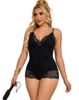 SUBBLIME - ORSACCHIOTTO CON DETTAGLI IN PIZZO FLOREALE NERO L/XL - SUBBLIME BODIES - Intimo per le occasioni speciali | The Game Lingerie