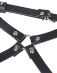 SUBBLIME - PETTORINA IN VITA E GAMBE IN PELLE NERA TAGLIA UNICA - SUBBLIME FETISH - Intimo per le occasioni speciali | The Game Lingerie
