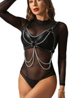 SUBBLIME - REGGISENO IMBRACATURA CON CATENA DETTAGLIO TAGLIA UNICA - SUBBLIME FETISH - Intimo per le occasioni speciali | The Game Lingerie