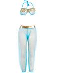 SUBBLIME - SET DI LINGERIE BLU STILE INDIA S/M - SUBBLIME SETS - Intimo per le occasioni speciali | The Game Lingerie
